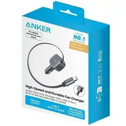 Anker USB-C 75W Retractable Car Charger