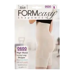 Shapewear High Waist Long Leg Shaper Large Beige 0600 _ Formeasy