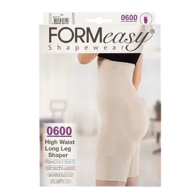 Shapewear High Waist Long Leg Shaper Large Beige 0600 _ Formeasy