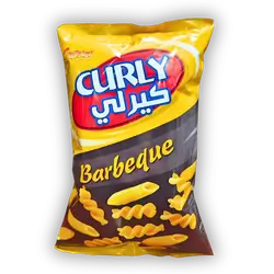 Curly BBQ Chips 75g