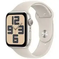 Apple Watch SE GPS 44mm Starlight Aluminium Case with Starlight Sport Band - M/L