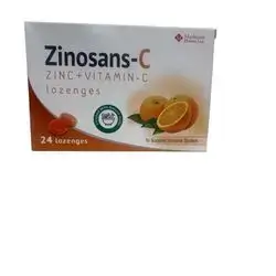 Zinosans-c (zinc+vitamin C) 24 lozenges