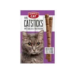 Perfecto Cat - Veal & Turkey Sticks 10Pcs