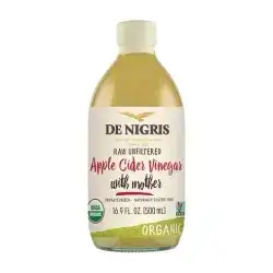 De Nigris Organic Apple Cider Vinegar Raw & Unfiltered 16,9 Oz (500ml) | Apple Cider Vinegar With Mother A Source Of Functional Elements For The Balance Of Metabolism | Apple Cider Vinegar Organic