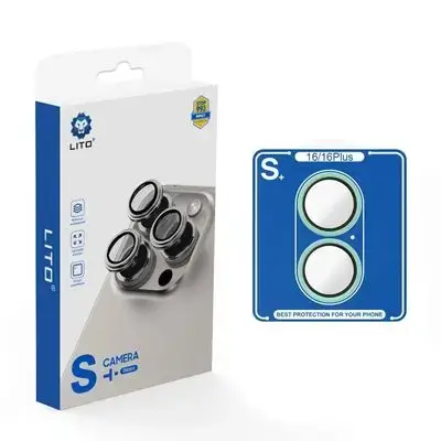 Lito S+ Metal Camera Lens Glass for iPhone 16/ 16plus teal