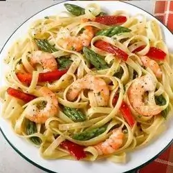 Shrimp Fettuccine Platter