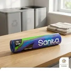 Sanita Regular Trash Bags 114Liters 12 Bags