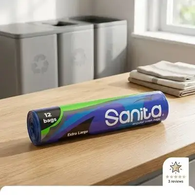 Sanita Regular Trash Bags 114Liters 12 Bags