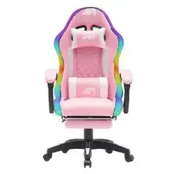 Gaming Chair AG Light Mesh Full RGB Pink & White