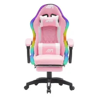 Gaming Chair AG Light Mesh Full RGB Pink & White