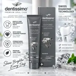 Dentissimo Premium Oral Care Diamond Toothpaste – Limited Edition Sensitive - 75ml