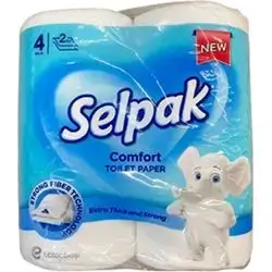 Selpak Comfort Toilet Roll 2ply X4