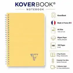 Notebook,french , A5 Size,180 pages.