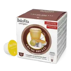 Dolce Vita Crème Brûlée Compatible Capsules for Dolce Gusto® – 12 Capsules