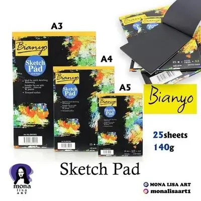 Sketch Pad Black-Bianyo
