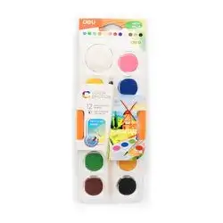 Deli Water color set , 12 colors