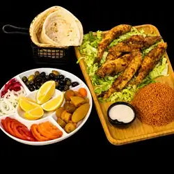 Crispy Zuri Fish With Rice And Special Sauce