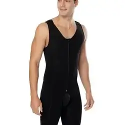 Zippered Above Knee Male Liposuction Body Corset REF 242