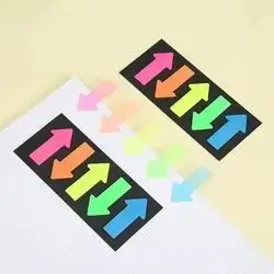 Arrow Shape Transparent Sticky Note, Fluorescent Sticky Note, Marking Paper, Writing, Stationery