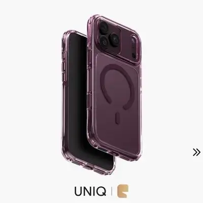 UNIQ LifePro Xtreme Hybrid MagClick Charging Case for iPhone 18 Pro Max AirLite™ Corner Protection & Magnetic Wireless Charging - Deep Burgundy