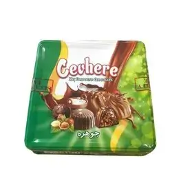Chocolate cevhere is a mixture of milk, coffee, bazelnuts and chocolate