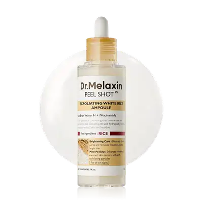 Peel Shot Exfoliating Rice Ampoule With Niacinamide 80ml _ Dr. Melaxin