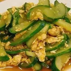Fried Cucumber With Egg