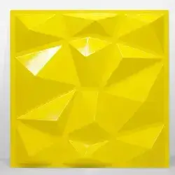 3D Wall Panels Brilliant Yellow D137