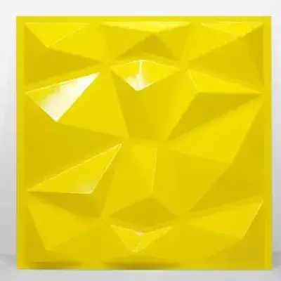 3D Wall Panels Brilliant Yellow D137