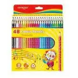 48 TRIANGLE WOODEN COLOUR PENCILS