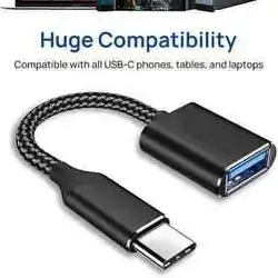 USB C To USB Adapter,Typec C To USB Adapter,USB C Male To USB A Female ,USB 3.0 OTG Adapter Typec-C To USB Adapter Compatible With Lalptop / Tablet / Smartphone With A USB Type-C Port.