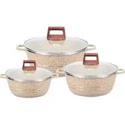 Zio Casserole Set 3pcs Alumin 22