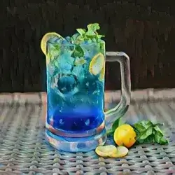 Blue Crasaw mojito