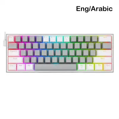 Redragon Fizz RGB 60% Wired Mechanical Gaming Keyboard – Arabic Layout