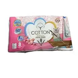 Cotton Peper Towel Deluxe 8 Roll