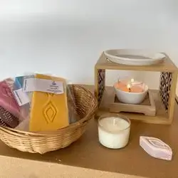 Lala Candles Melter and Melts package 