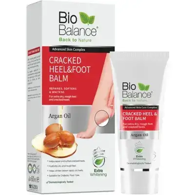 Bio Balance Argan Oil Cracked Heel & Foot Balm - 60ml | بايو بالانس مرطب زيت الأرغان للكعب والقدم المتشققة - 60 مل