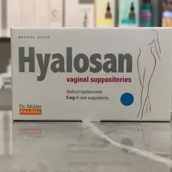 hyalosan vaginal suppositories sodium hyaluronate 5mg in one suppository 10vaginal suppositories