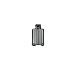 suitcase white metal sticker