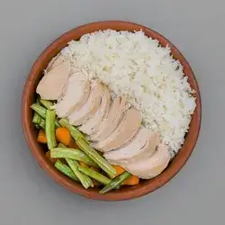  Boiled chicken with vegetables