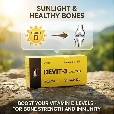 DEVIT-3 I.M. / oral Vitamin D3 300.000 I.U. (1 Ampoule x 1 ml)