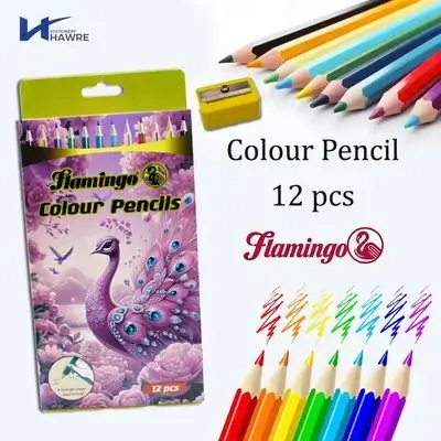 Soft Colour Pencils 12colour-flamingo