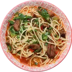 Noodles Soup Thukpa Beef
