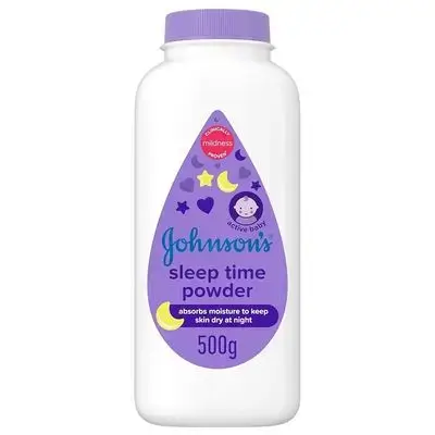 JOHNSON'S Baby Powder - Sleep Time, 500g //بودرة بيد تايم للأطفال من جونسون - 500 جم