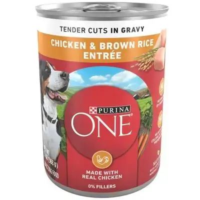 Purina One Chicken & Brown Rice in Gravy 368g