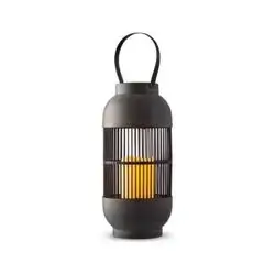 Solar Lantern Abs And Rattan