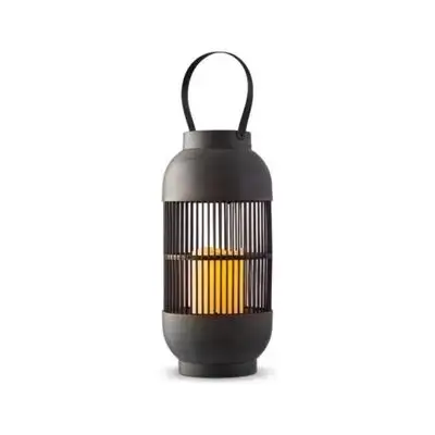 Solar Lantern Abs And Rattan