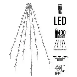 Flagpole 400 Leds Warm White