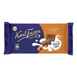 Fazer Salty Toffee Crunch Chocolate 150G