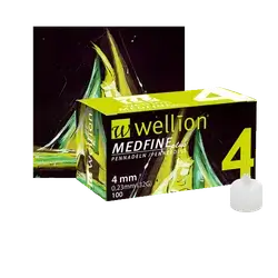 W Wellion medfine plus 4mm 100pec